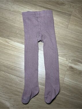 Jamie Kay Mauve Knit Footed Tights